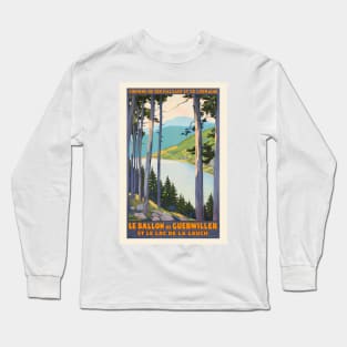 Le Ballon de Guebwiller France Vintage Poster 1930 Long Sleeve T-Shirt